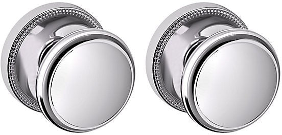 Baldwin Estate 5069 Full Dummy Knob with 5076 Rosette in Polished Chrome finish