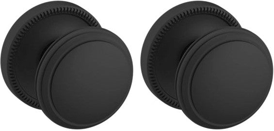 Baldwin Estate 5069 Full Dummy Knob with 5076 Rosette in Satin Black finish