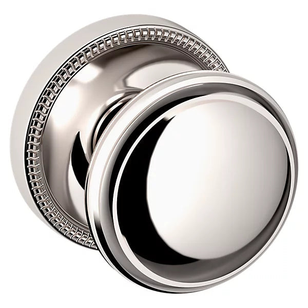 Baldwin Estate 5069 Half Dummy Knob with 5076 Rose in Lifetime Polished Nickel finish