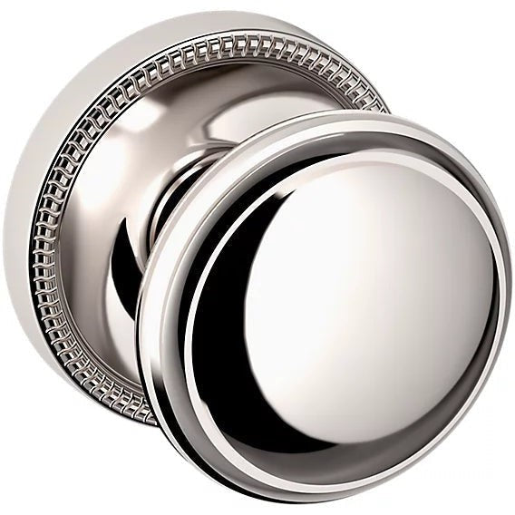 Baldwin Estate 5069 Half Dummy Knob with 5076 Rosette in Lifetime Polished Nickel finish