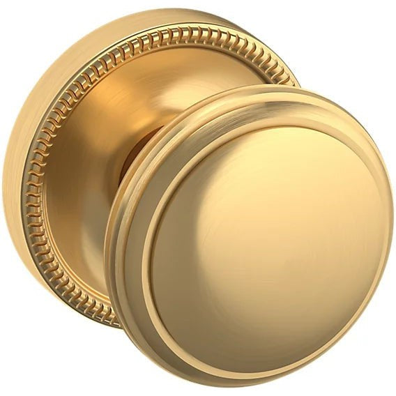 Baldwin Estate 5069 Half Dummy Knob with 5076 Rosette in Lifetime Satin Brass finish