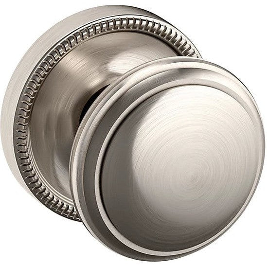 Baldwin Estate 5069 Half Dummy Knob with 5076 Rosette in Lifetime Satin Nickel finish