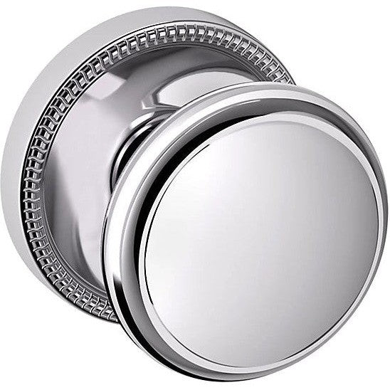 Baldwin Estate 5069 Half Dummy Knob with 5076 Rosette in Polished Chrome finish