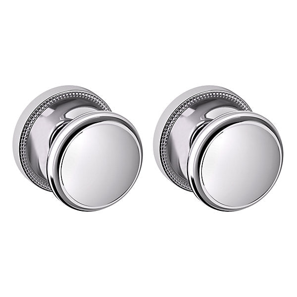 Baldwin Estate 5069 Passage Knob with 5076 Rose in Polished Chrome finish