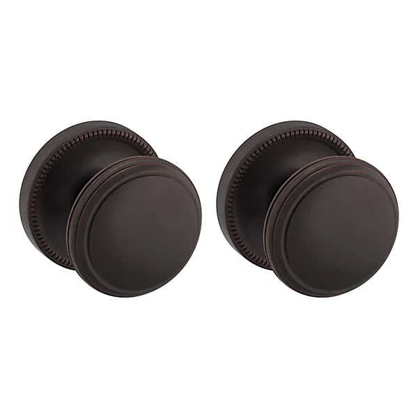 Baldwin Estate 5069 Passage Knob with 5076 Rose in Venetian Bronze finish