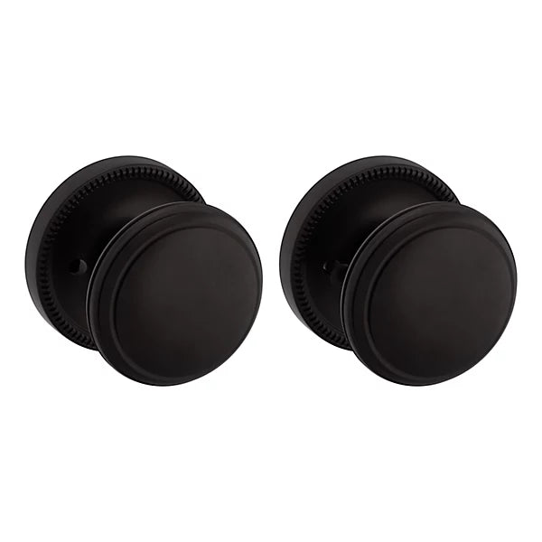 Baldwin Estate 5069 Privacy Knob with 5076 Rose in Oil Rubbed Bronze finish