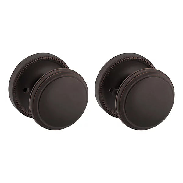 Baldwin Estate 5069 Privacy Knob with 5076 Rose in Venetian Bronze finish