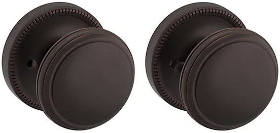 Baldwin Estate 5069 Privacy Knob with 5076 Rosette in Venetian Bronze finish