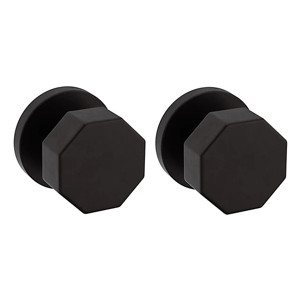 Baldwin Estate 5073 Full Dummy Knob with 5046 Rose in Oil Rubbed Bronze finish