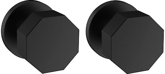 Baldwin Estate 5073 Full Dummy Knob with 5046 Rosette in Satin Black finish