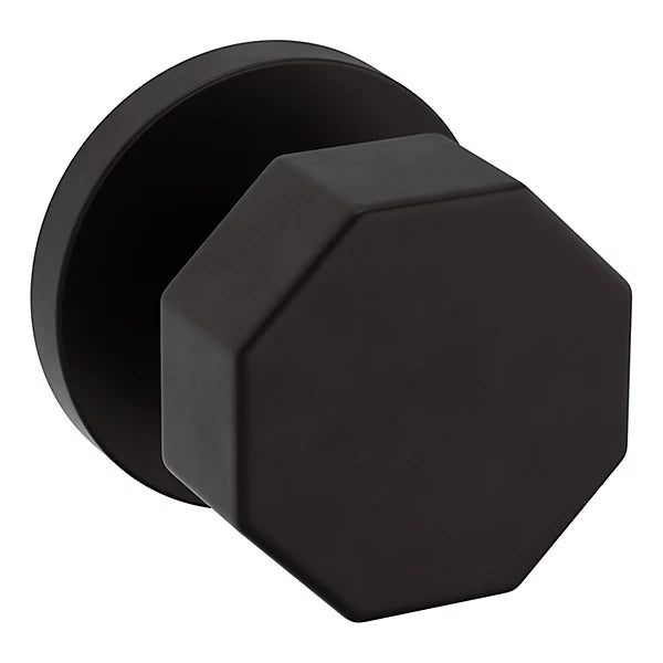 Baldwin Estate 5073 Half Dummy Knob with 5046 Rose in Oil Rubbed Bronze finish