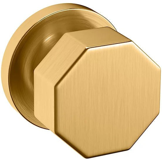 Baldwin Estate 5073 Half Dummy Knob with 5046 Rosette in Lifetime Satin Brass finish