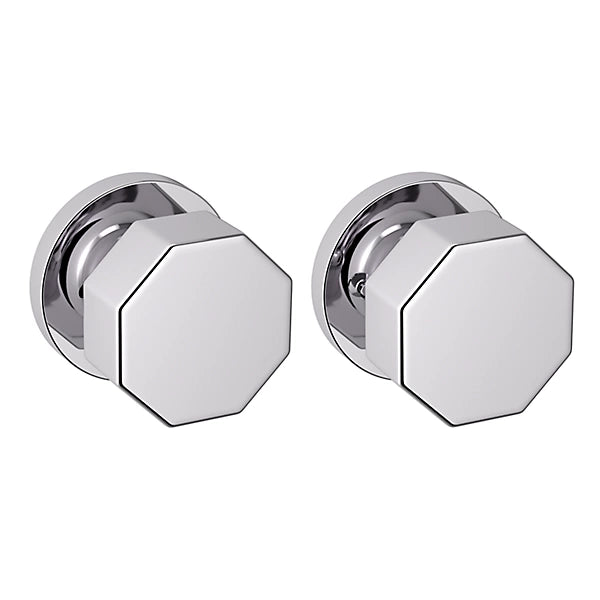 Baldwin Estate 5073 Privacy Knob with 5046 Rose in Polished Chrome finish