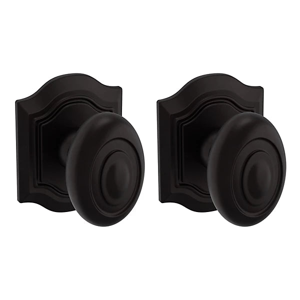 Baldwin Estate 5077 Bethpage Full Dummy Knob with R027 Rose in Oil Rubbed Bronze finish