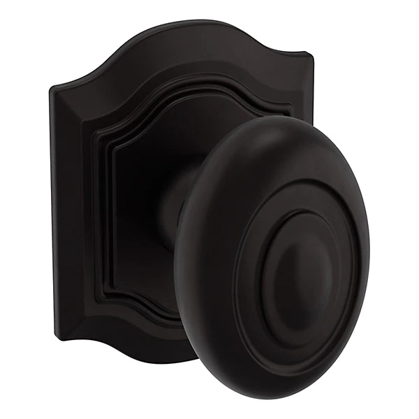 Baldwin Estate 5077 Bethpage Half Dummy Knob with R027 Rose in Oil Rubbed Bronze finish