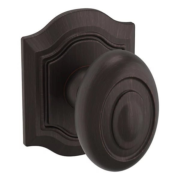 Baldwin Estate 5077 Bethpage Half Dummy Knob with R027 Rose in Venetian Bronze finish