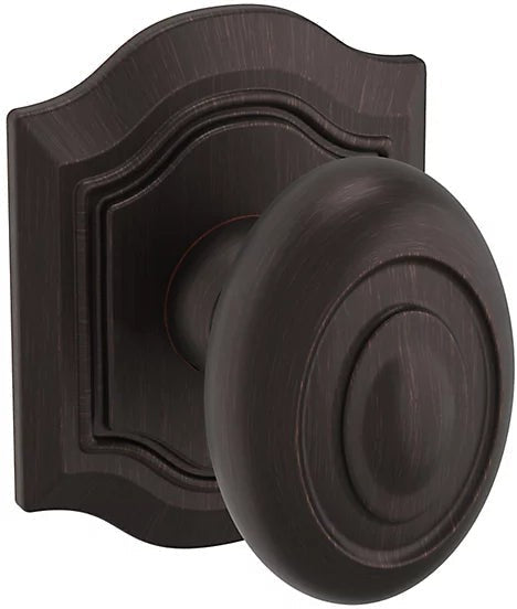 Baldwin Estate 5077 Bethpage Half Dummy Knob with R027 Rosette in Venetian Bronze finish