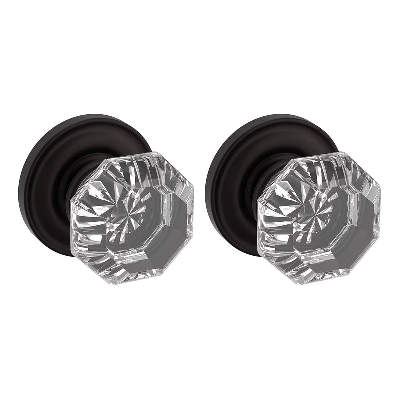 Baldwin Estate 5080 Fillmore Full Dummy Knob with 5048 Rose in Oil Rubbed Bronze finish