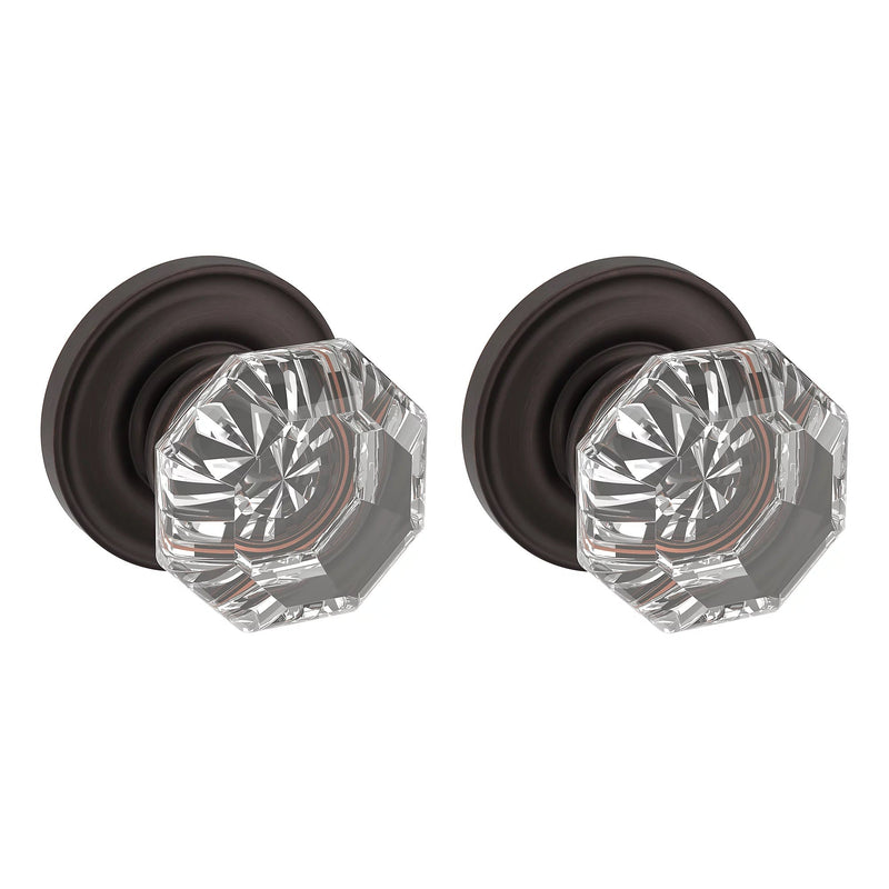 Baldwin Estate 5080 Fillmore Full Dummy Knob with 5048 Rose in Venetian Bronze finish