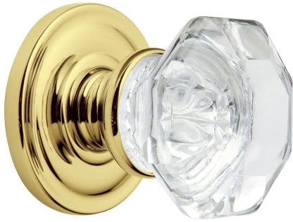 Baldwin Estate 5080 Fillmore Half Dummy Knob with 5048 Rosette in Polished Brass finish