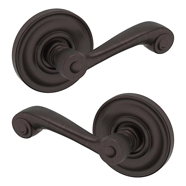 Baldwin Estate 5103 Full Dummy Lever with 5048 Rose in Venetian Bronze finish