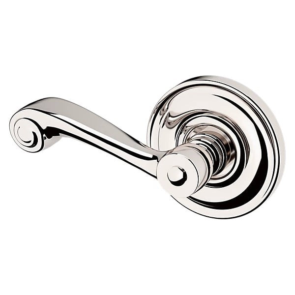 Baldwin Estate 5103 Left Handed Half Dummy Lever with 5048 Rose in Lifetime Polished Nickel finish