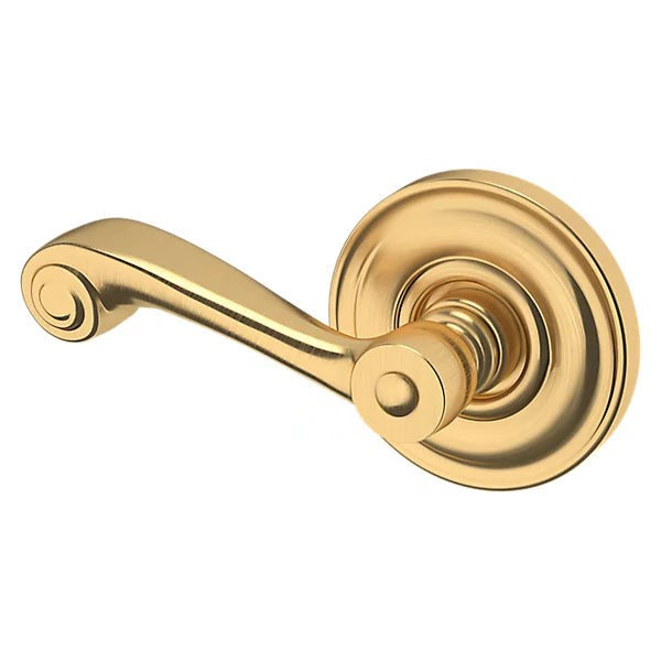 Baldwin Estate 5103 Left Handed Half Dummy Lever with 5048 Rose in Lifetime Satin Brass finish