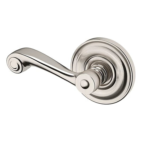 Baldwin Estate 5103 Left Handed Half Dummy Lever with 5048 Rose in Lifetime Satin Nickel finish