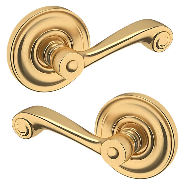 Baldwin Estate 5103 Passage Lever with 5048 Rose in Lifetime Satin Brass finish