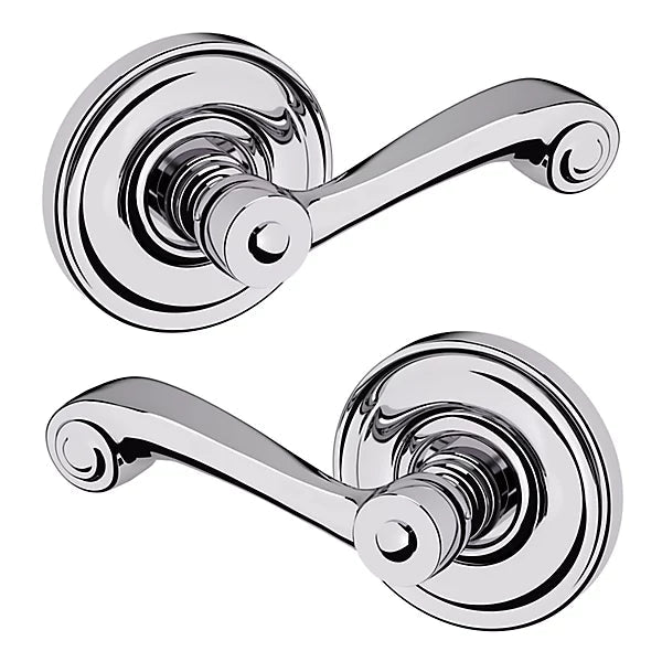 Baldwin Estate 5103 Passage Lever with 5048 Rose in Polished Chrome finish