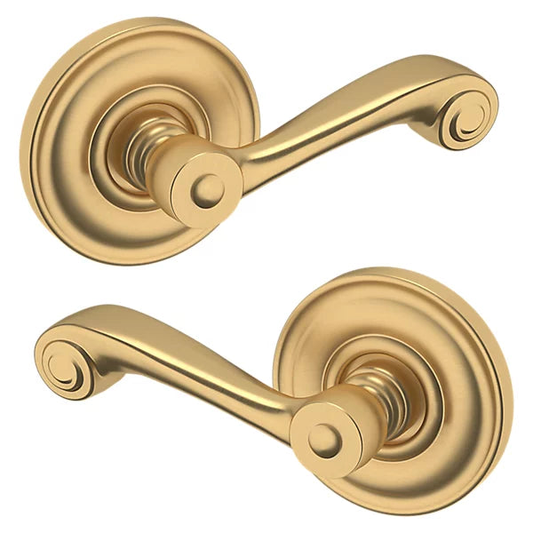 Baldwin Estate 5103 Passage Lever with 5048 Rose in Vintage Brass finish