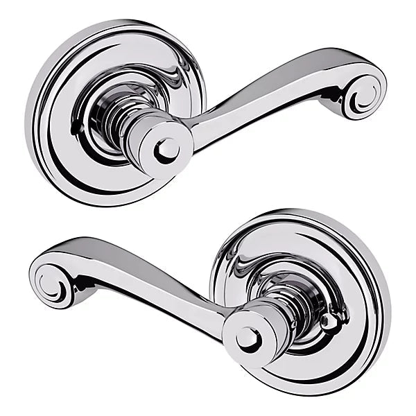 Baldwin Estate 5103 Privacy Lever with 5048 Rose in Polished Chrome finish