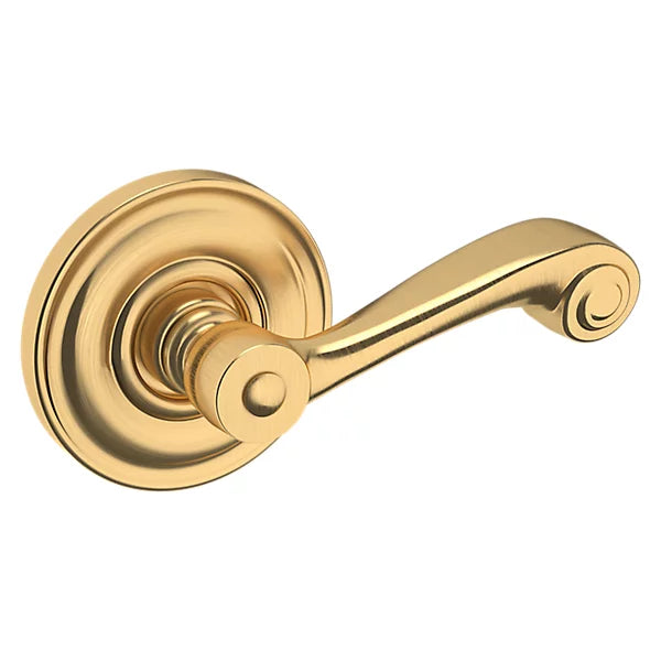 Baldwin Estate 5103 Right Handed Half Dummy Lever with 5048 Rose in Lifetime Satin Brass finish