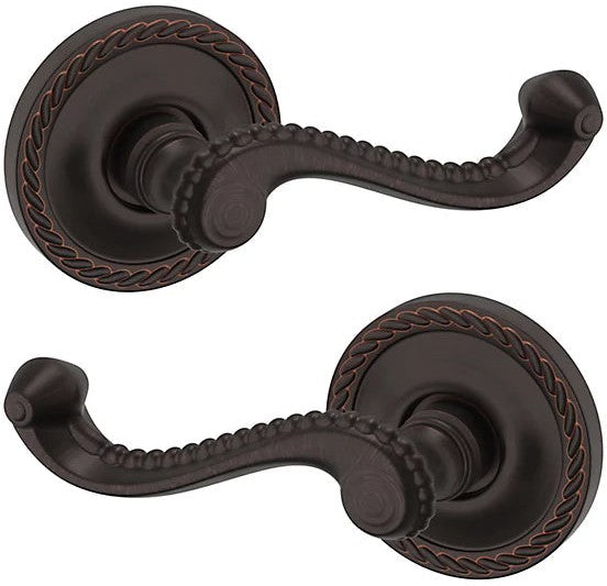 Baldwin Estate 5104 Full Dummy Lever with 5004 Rosette in Venetian Bronze finish