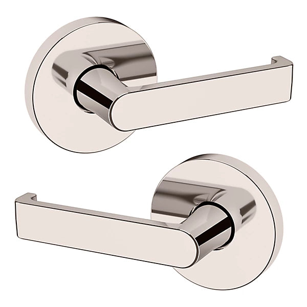 Baldwin Estate 5105 Full Dummy Lever with 5046 Rose in Lifetime Polished Nickel finish