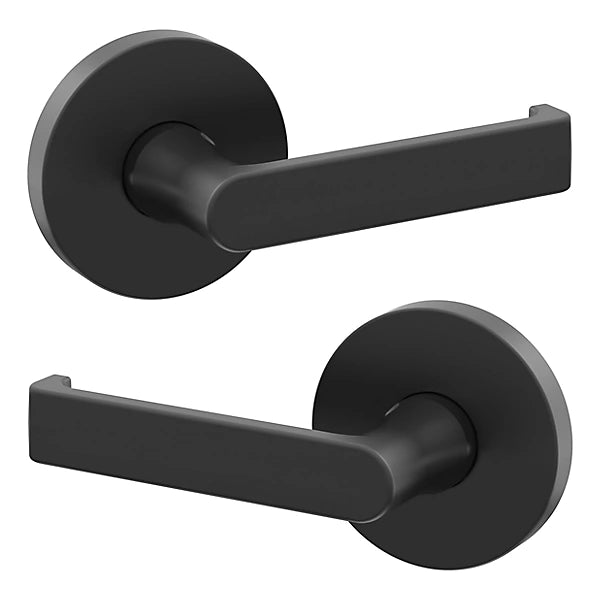 Baldwin Estate 5105 Full Dummy Lever with 5046 Rose in Satin Black finish