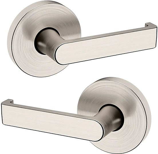 Baldwin Estate 5105 Passage Lever with 5046 Rosette in Lifetime Satin Nickel finish