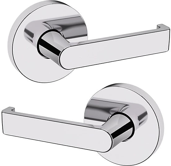 Baldwin Estate 5105 Passage Lever with 5046 Rosette in Polished Chrome finish