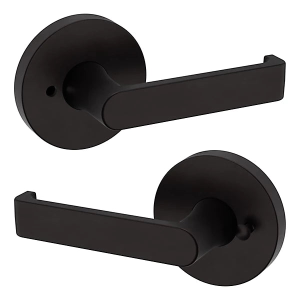 Baldwin Estate 5105 Privacy Lever with 5046 Rose in Oil Rubbed Bronze finish