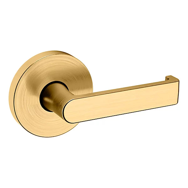 Baldwin Estate 5105 Right Handed Half Dummy Lever with 5046 Rose in Lifetime Satin Brass finish