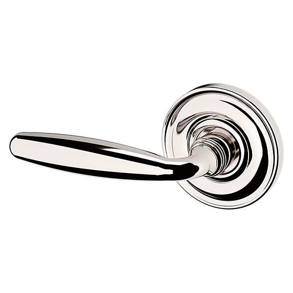 Baldwin Estate 5106 Left Handed Half Dummy Lever with 5048 Rose in Lifetime Polished Nickel finish