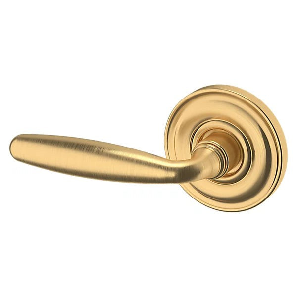 Baldwin Estate 5106 Left Handed Half Dummy Lever with 5048 Rose in Lifetime Satin Brass finish