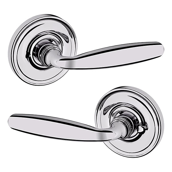 Baldwin Estate 5106 Privacy Lever with 5048 Rose in Polished Chrome finish