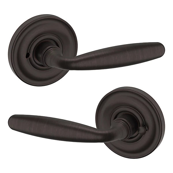 Baldwin Estate 5106 Privacy Lever with 5048 Rose in Venetian Bronze finish