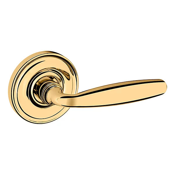 Baldwin Estate 5106 Right Handed Half Dummy Lever with 5048 Rose in Lifetime Polished Brass finish