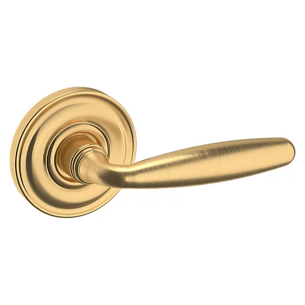 Baldwin Estate 5106 Right Handed Half Dummy Lever with 5048 Rose in Lifetime Satin Brass finish