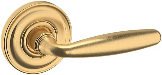 Baldwin Estate 5106 Right Handed Half Dummy Lever with 5048 Rosette in Lifetime Satin Brass finish