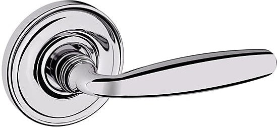 Baldwin Estate 5106 Right Handed Half Dummy Lever with 5048 Rosette in Polished Chrome finish