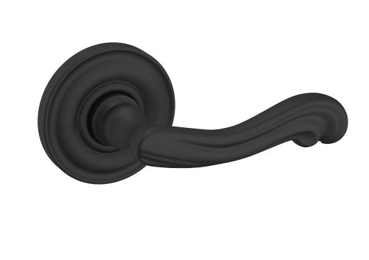 Baldwin Estate 5108 Full Dummy Lever with 5048 Rose in Satin Black finish