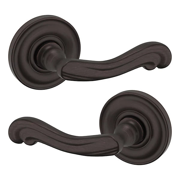 Baldwin Estate 5108 Full Dummy Lever with 5048 Rose in Venetian Bronze finish